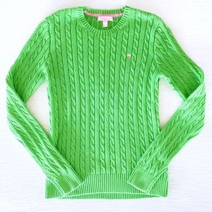lilly pulitzer classic cable knit sweater